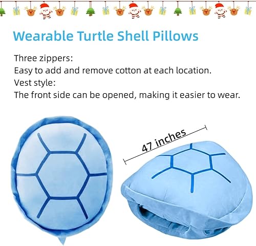 Miniatura 2 de Srutirbo Almohadas de concha de tortuga, almohada de felpa de tortuga grande, almohada de peluche de concha de tortuga, regalos de cumpleaños para