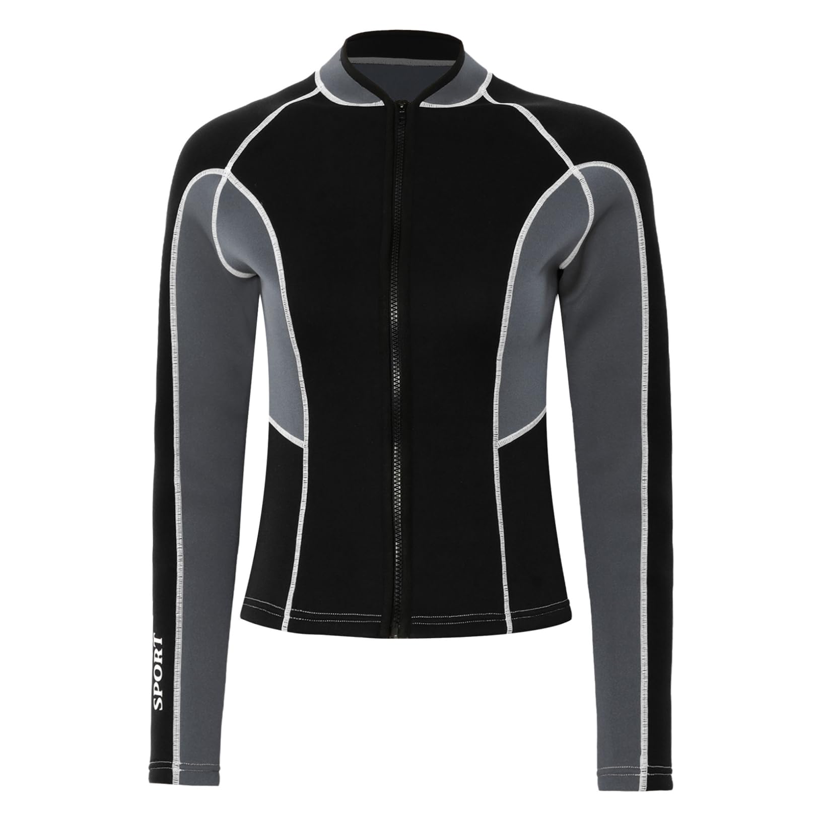 Mujer Blusa Rash Guard Ropa Buceo Parte Superior Traje Neopreno