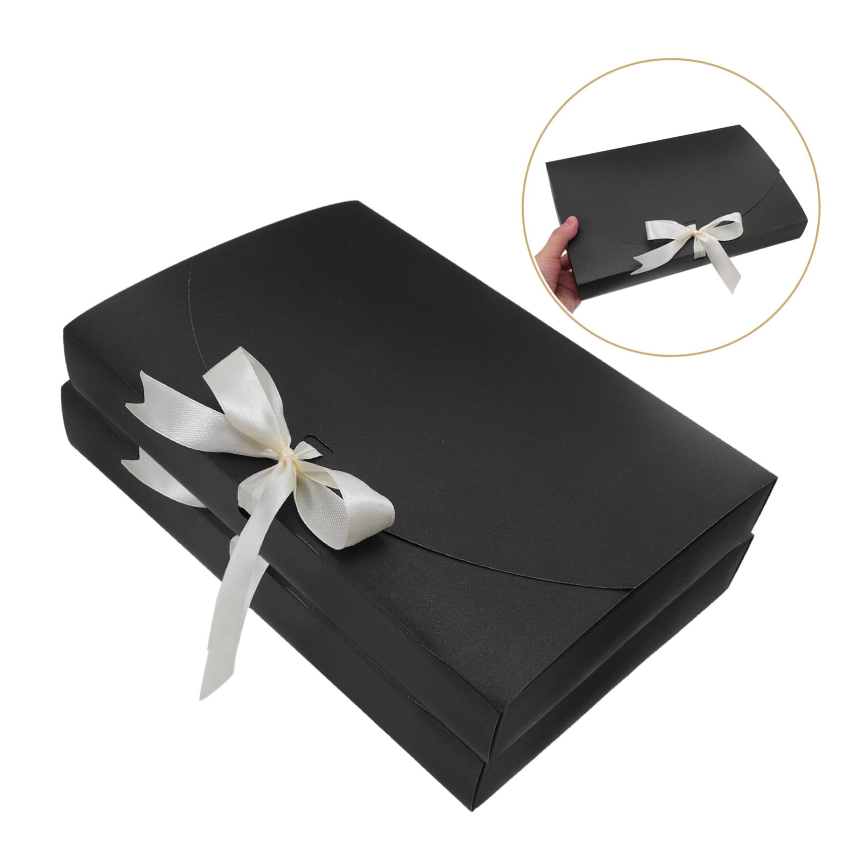 OFFSCH 20 Stück Party bevorzugt Tasche geschenke Hochzeitsbevorzugstasche Black