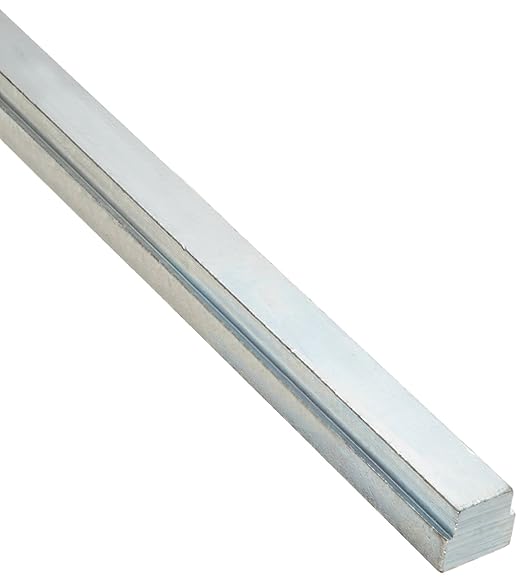 Steel Step Key Stock For Shafts, Zinc Plated, 5/8