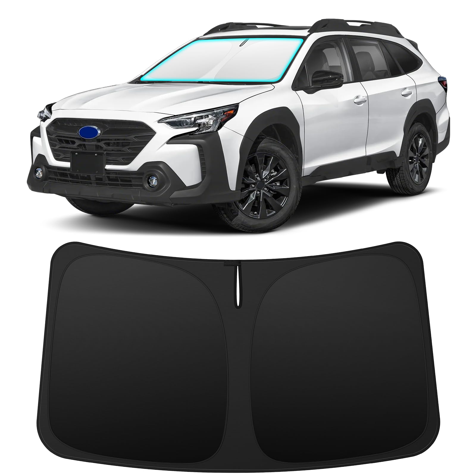 INSAUTO Foldable Windshield Sun Shade for Subaru Outback 2020-2025, Heat & UV Protection Car Sunshade with Storage Bag, Keep Interior Cool & Easy Installation