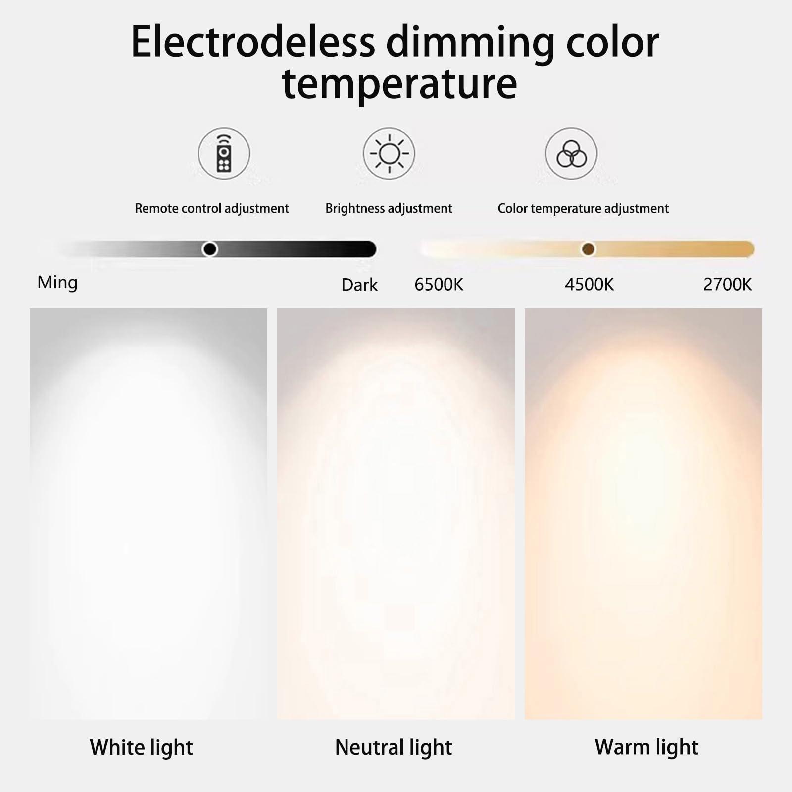 Striscia LED dimmerabile per interni con telecomando, illuminazione decorativa da parete per camera da letto, corridoio, scale, struttura in alluminio, luminosità regolabile 2700 K-6500 K
