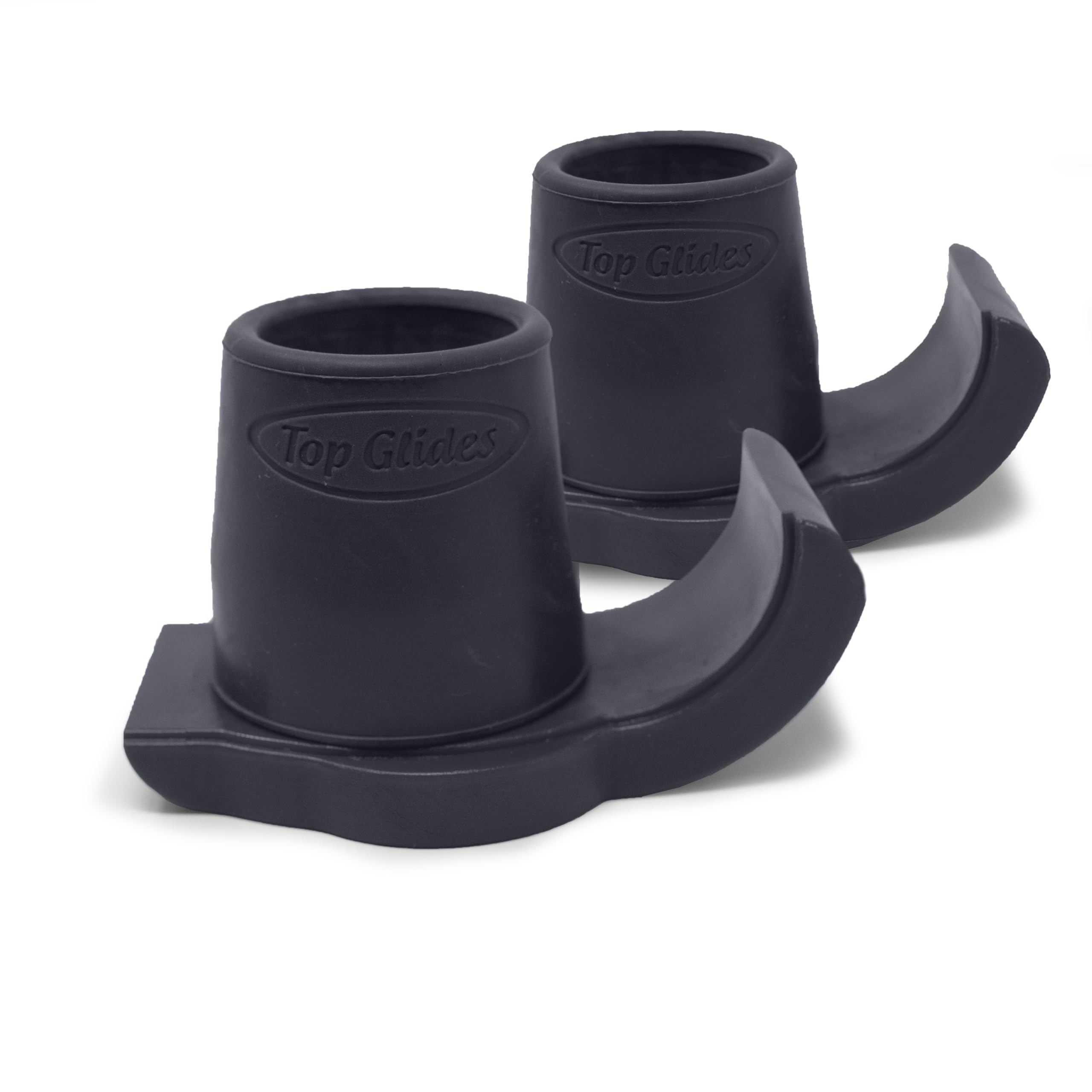 DuraSki Extra Durable Walker Glide Skis for 1 1/8 Inch Tubes (Black)