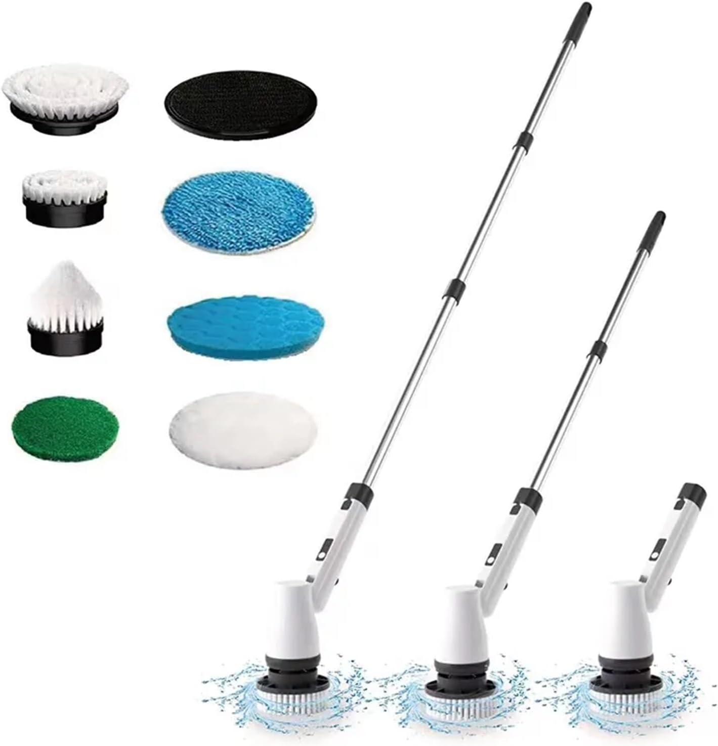 7 In 1 角度調整可能な電動クリーニングブラシ ワイヤレス調整可能なバスルームキッチンクリーニングツール