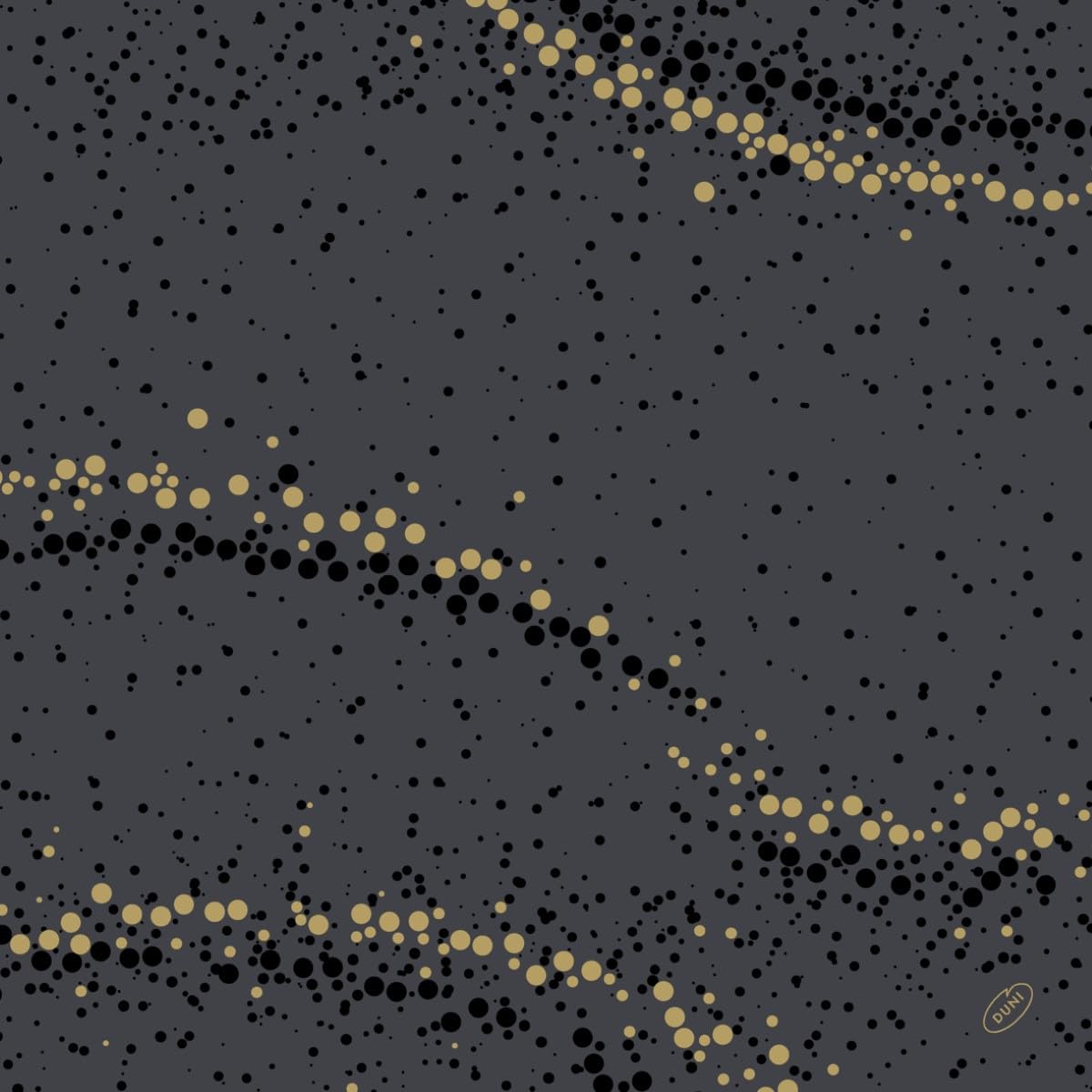 DUNI | Servilleta Dunisoft® 40 x 40 cm, Dorado y Negro