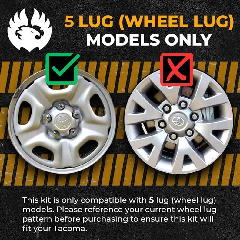 Miniatura 5 de TORCH Kit de elevación trasera delantera de 3 pulgadas de 1.5 a 2 pulgadas para Toyota Tacoma 2WD RWD 2005-2015 Add A Leaf - Modelos con patrón de