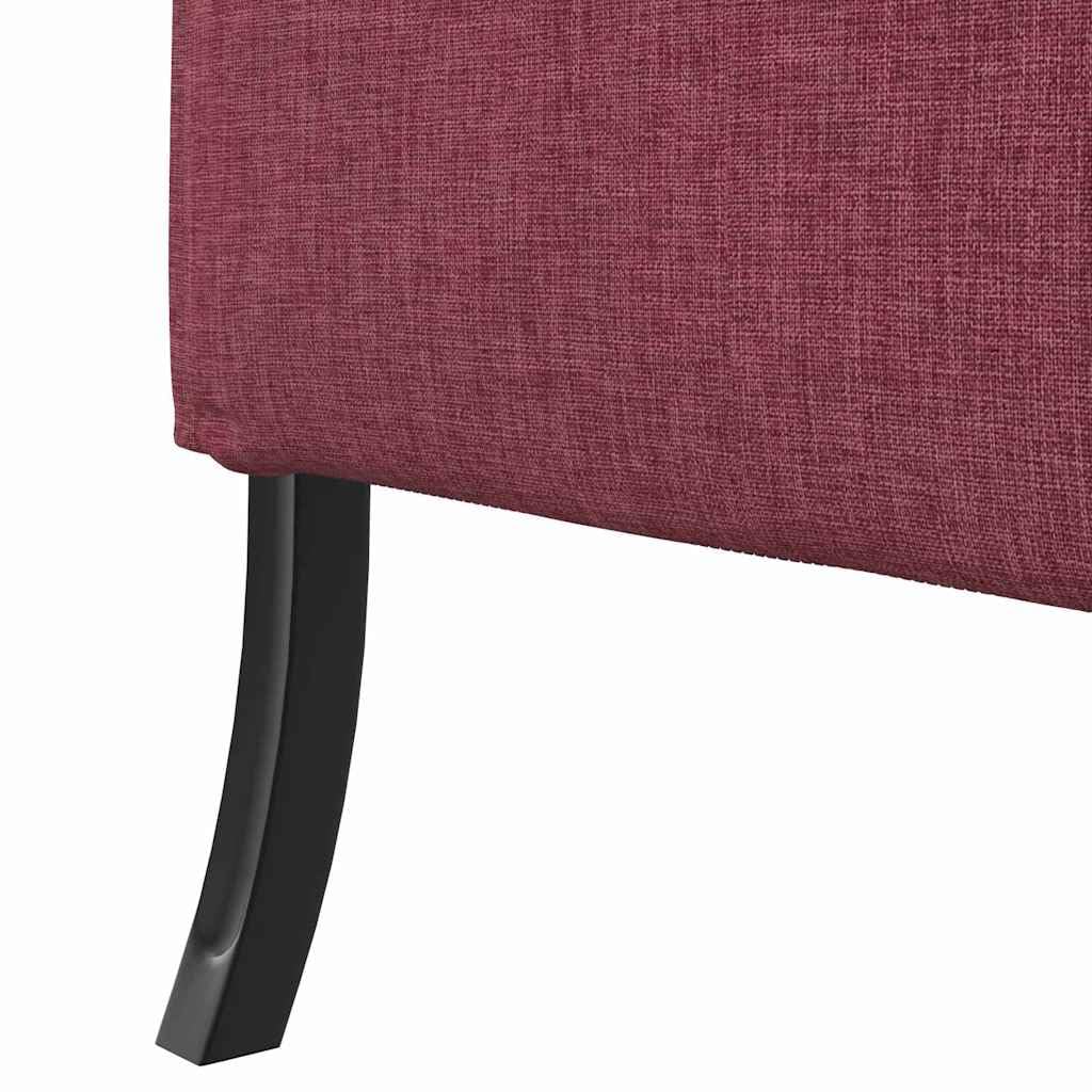 Hochlehns Sofa 2-Sitzer, Weinrot Akustiksofa mit Hoher Rückenlehne, Kompaktes Lounge Sofa für Büro, Lobby & Co-Working, Stoffbezug, 109x56x121cm