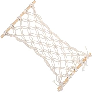 FUNOMOCYA 1pc Fruit Hammock Kitchen Macrame Fruit Bowl Hammock under Cabinet Fruit Macrame Hammock Fruit Basket Household Furnishing Fruit and White Cotton Kitchen Supplies Hanging