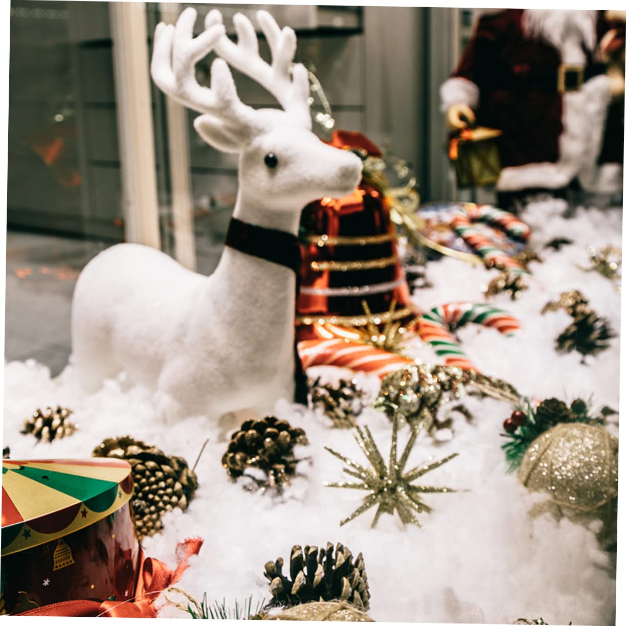 Ciieeo 3 Blätter Weihnachtsschnee Baumwolle Kunstschnee Innendecken Schneeflocken Outdoor Weihnachten Flauschige Schneedecke Kunstschneedecke Weihnachtsbaum Baumwolldecke Schneeszene