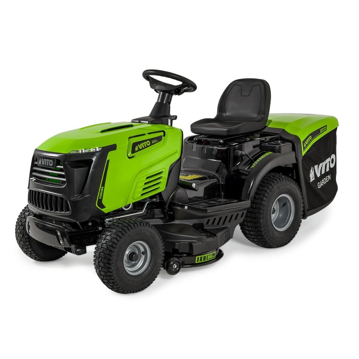 VITO - Trattore tosaerba termico autoportante 10,5 CV trasmissione idrostatica taglio 86 cm vassoio 245 L
