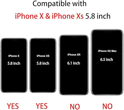 Miniatura 2 de TENOC Funda para teléfono compatible con iPhone Xs y iPhone X10 fundas ultra delgadas transparentes de poliuretano termoplástico suave protección