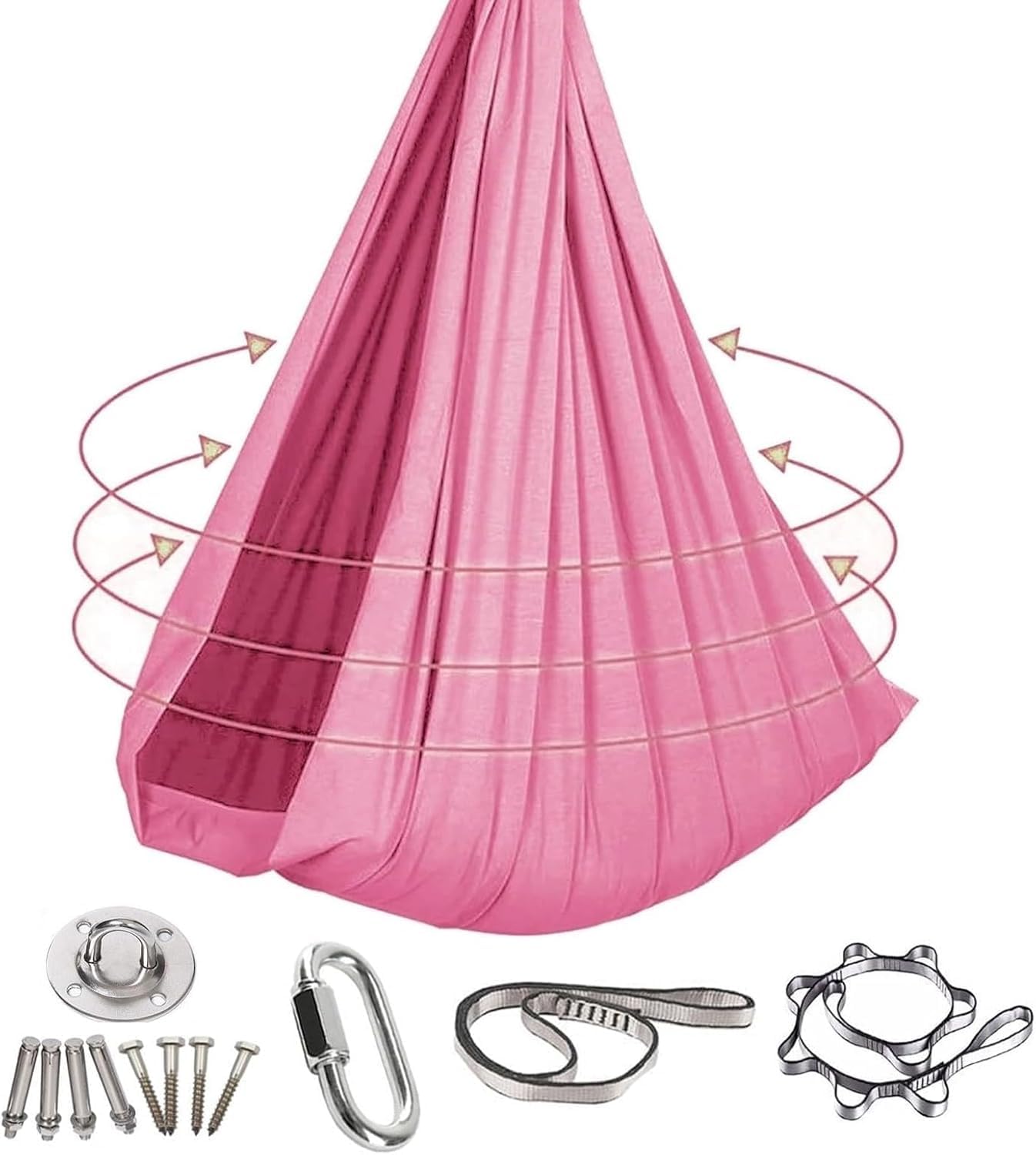 Columpio de nube para niños, resistente para interiores y exteriores, para entretenimiento y camping, kit completo de accesorios incluido, seguro y divertido para los niños