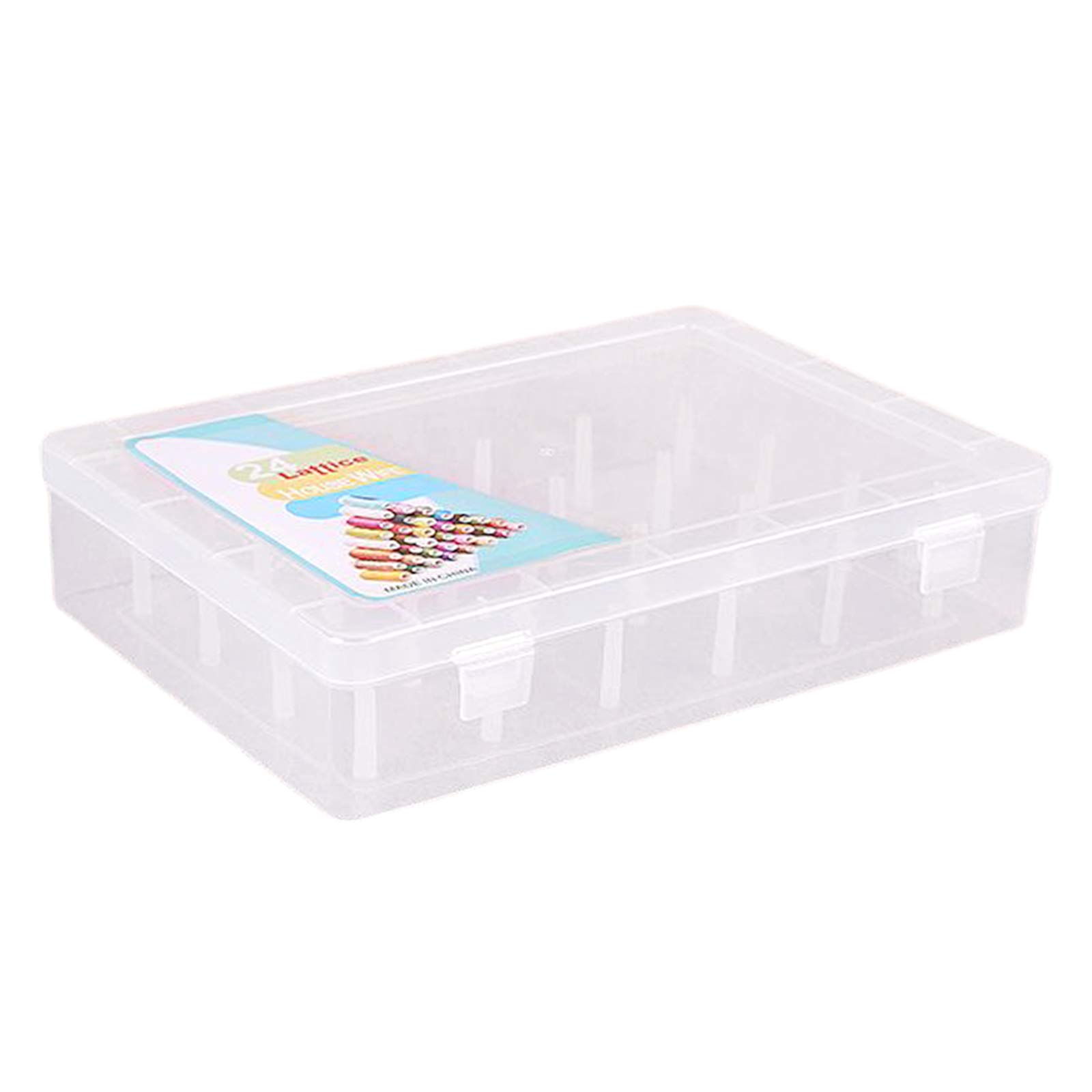 Support bobines de fil PP transparent grand format pour couture et broderie