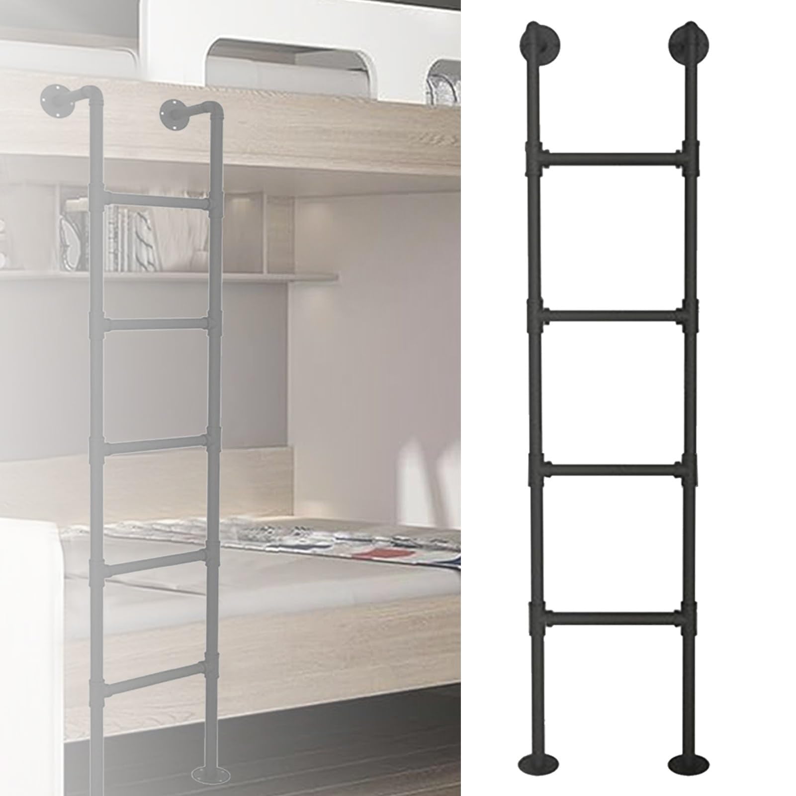 Échelle de secours sous-sol et dortoir pour sécuriser le lit mezzanine