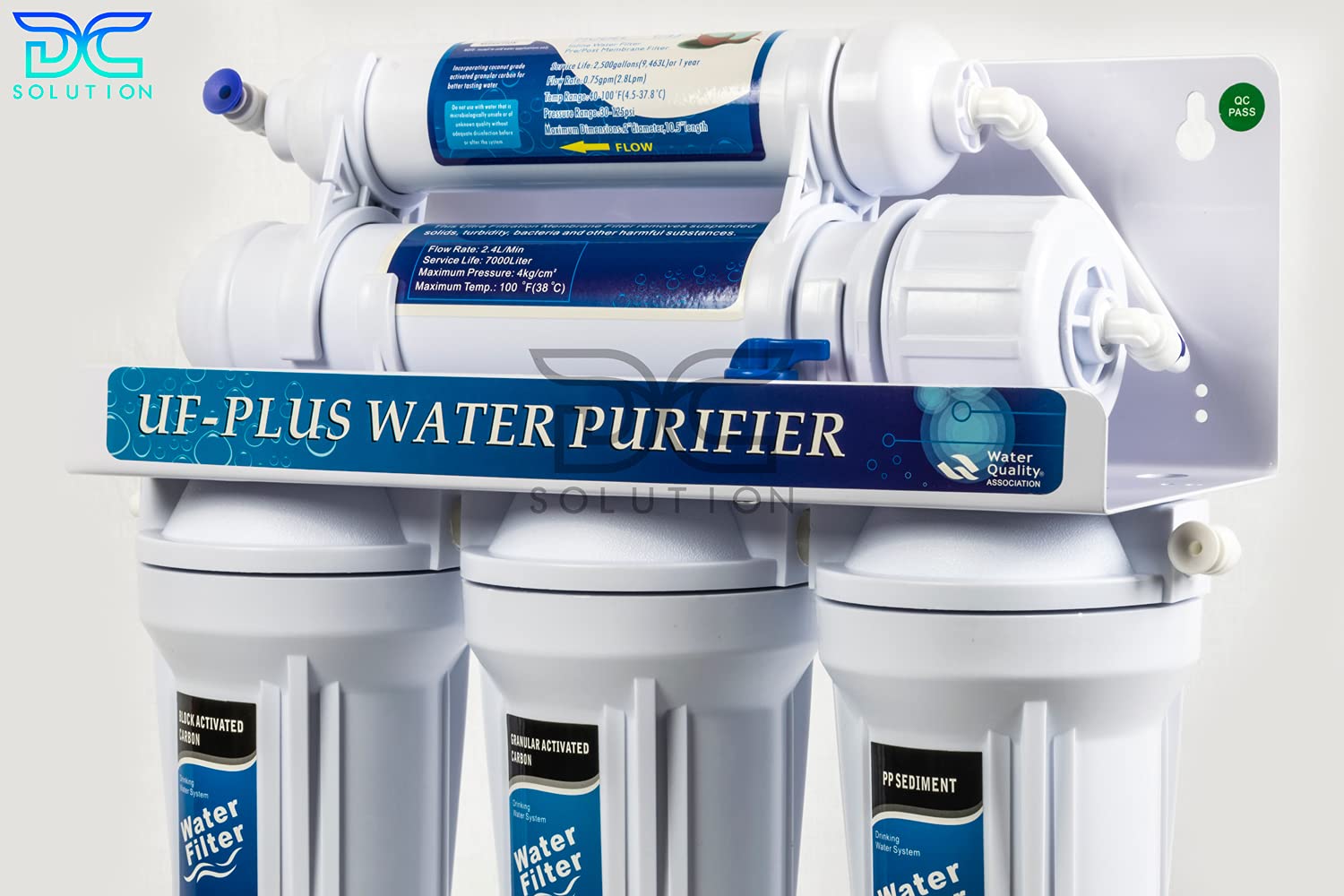 Depuratore Acqua Ultrafiltrazione 5 Stadi filtri | DC-UF5 Purificatore domestico acqua potabile dal rubinetto di casa