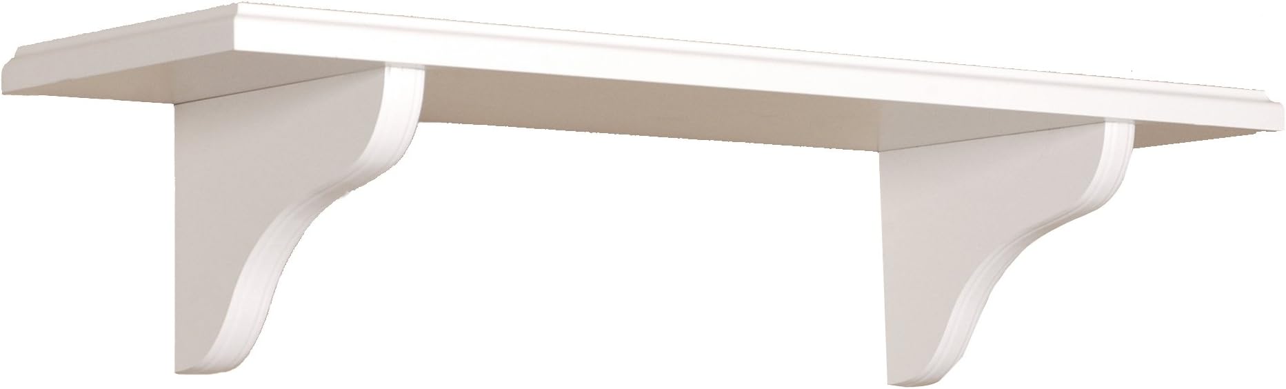 Creative Connectors Decorative Floating Wall Shelf Kit (White, 24")