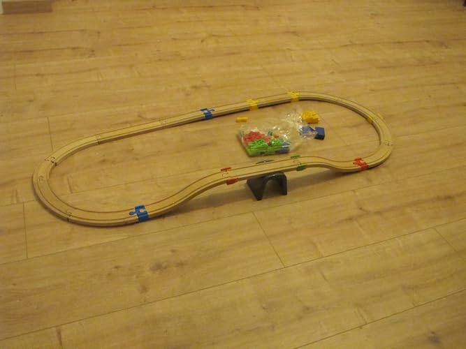 Set De 28 Adaptadores De Vías De Tren De Madera Con Conectores Flexibles De Plástico – Accesorios De Juguete Para Pistas De Tren, Para Niños De 3 A 7 Años