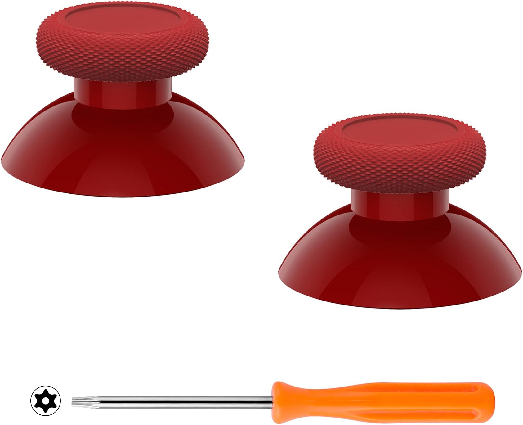 – eXtremeRate Replacement Thumbsticks for Xbox Series X & S Controller, Joysticks Repair Kit for Xbox Wireless Controller, Custom Analog Stick Buttons for Xbox One S/X/Elite Controller - Carmine Red