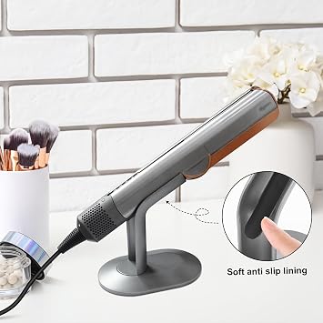 ヘアストレートナーホルダー ダイソンエアストレイト対応 デスクトップディスプレイスタンド Dyson Airstrait Straightener対応 デスクトップオーガナイザー ダイソンヘアドライ対応 ブルー