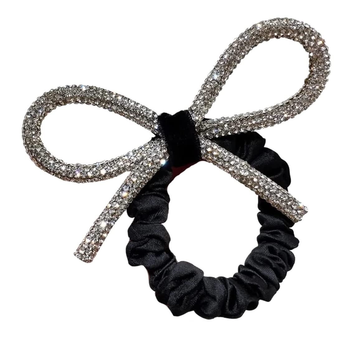 Scrunchies Haargummi 5pcs Bogen-Gummiband-eleganter Haar-Zusatz-Pferdeschwanz-Gummiband-Haar-Ring Zopfgummi Elastische