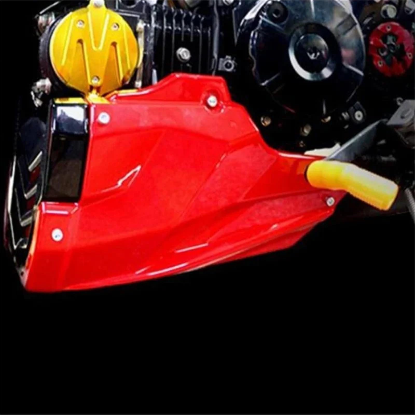 Alas para Moto Protector de Motor de Motocicleta, Cubierta Protectora bajo carenado, Compatible con Honda MSX125 Deflector Aire(Black)