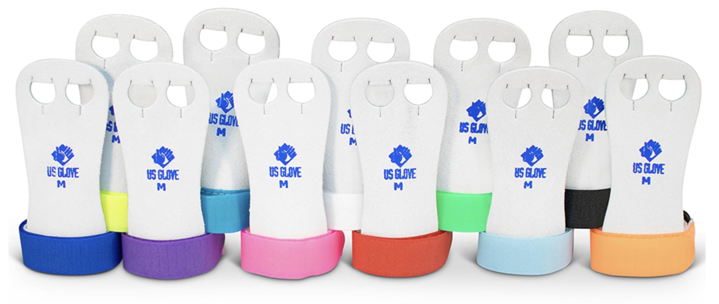 US Glove - Gymnastique - Gymnastique - Grips Rainbow Beginner - 1 paire - Cuir - Jeunes - Bleu clair - XL