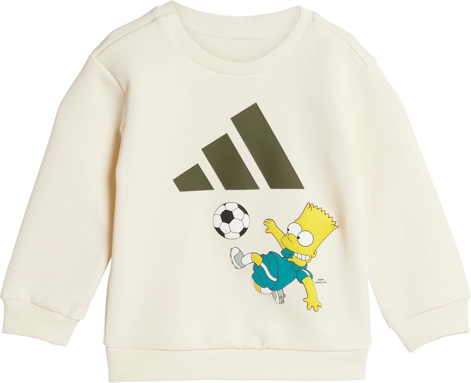 adidas Unisex-Baby The Simpsons Graphic Joggers Set, Cream White, 6 Months - Image 7