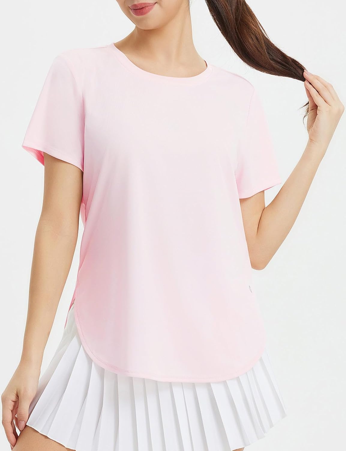 baleaf Women's Short Sleeve Workout Shirts Athletic Running Quick Dry Tops image 2