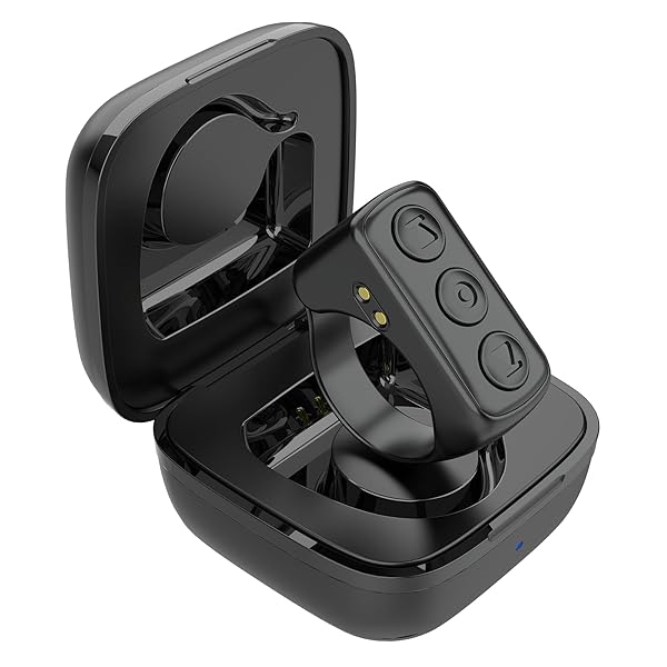 ZOZVO TikTok Scrolling Ring, Bluetooth Page Turner, Camera Remote, Long Battery Life, Compatible with iOS & Android, Up to 30ft Range, Black