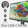 Benq PD2705Q 68.58-cm 27-inch LCD Display IPS Panel 2560 x 1440 WQHD HDMI DP in / out USB Type C Black