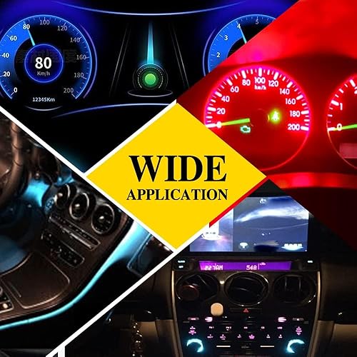 Miniatura 2 de Bombillas para velocímetro de cúmulo de calibre superbrillantes 17 18 27 37 58 86 2721 Bombilla T5 B8.5d COB 1SMD LED para tablero de instrumentos