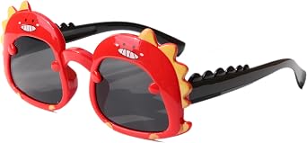 Dinosaur Sunglasses for Kids, Cartoon Toddler Sunglasses Age 2-6, UV400 Protection, Secure Fit