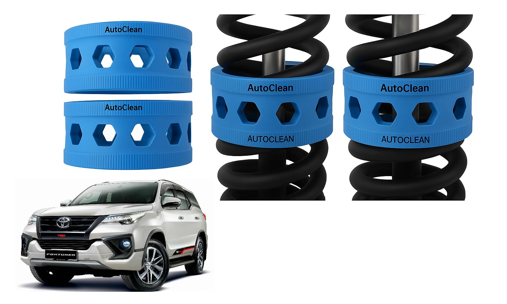 Autoclean Front Coil Spring Rubber Buffer Kit for Fortuner [2009-2015] | Size C | Increases Car Height, Shock Absorber & Suspension Stabilizer Cushioner-image-33