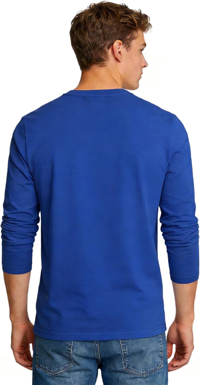 KikizYe Men's Long Sleeve T-Shirts Cotton Crewneck Tee - Image 4