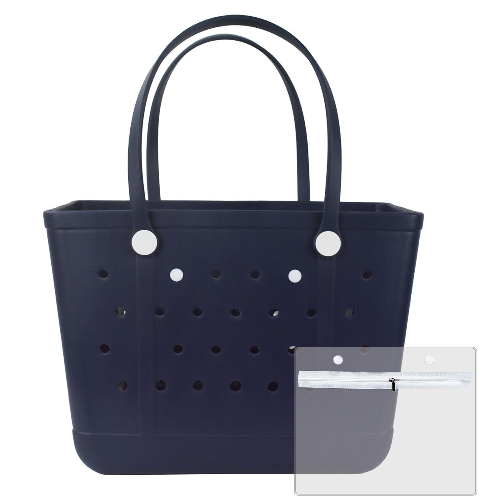 Juyeesm X Large Beach Bag, Oversized Rubber Beach Bag, Washable Open Tote Bag Durable Tote Travel Bags