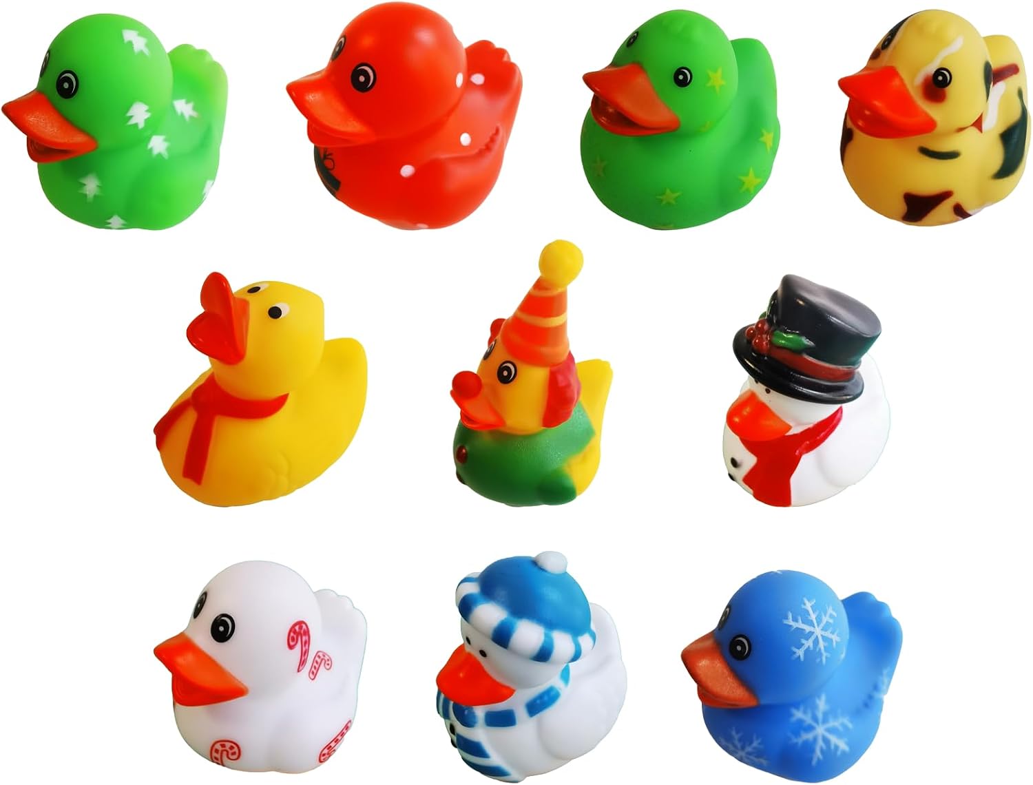 6pcs Rubber Ducks,Easter's Day Favor or Small Prize,Bath Decor Favors for Kids (Easter Duck)