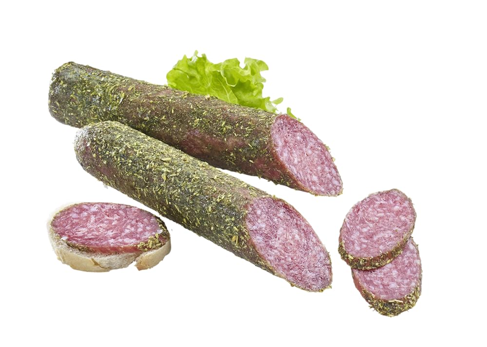 Almgourmet - Salamiset mit 6 luftgetrockneten Edelsalamis (1080g) - italienische Salamis - u.a. mit Fenchel, Knoblauch und Trüffel