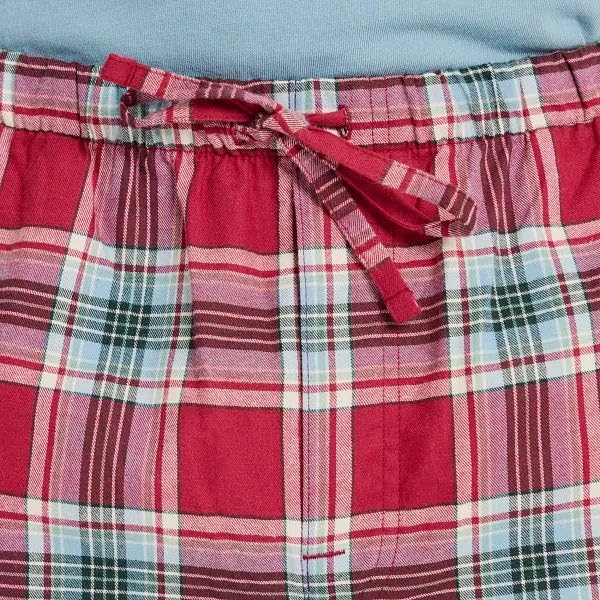 Life is Good. Men's Check Pattern Classic Sleep Pant, Adirondack Red - Image 4