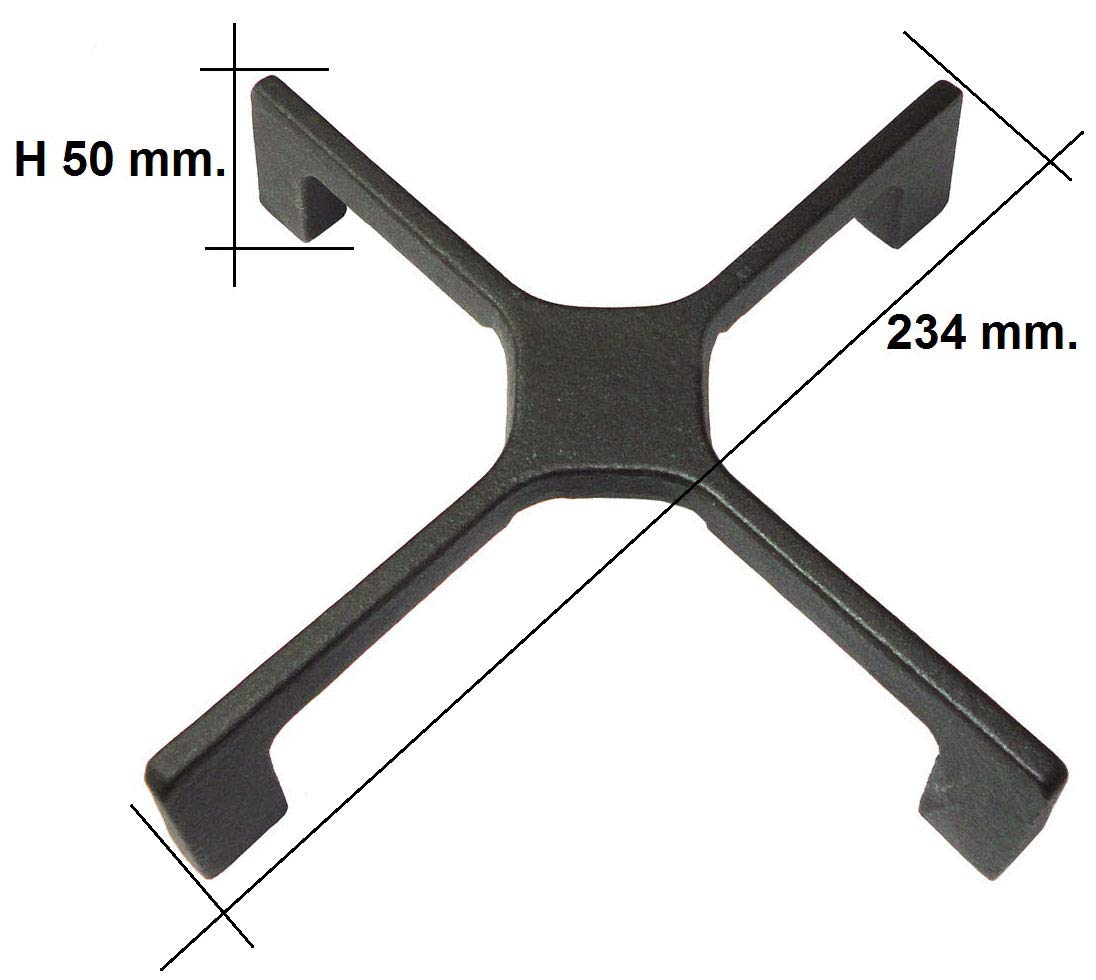 Griglia In Ghisa Per Ariston Hotpoint - 234x234 Mm Per Piano Cottura - Foto 11