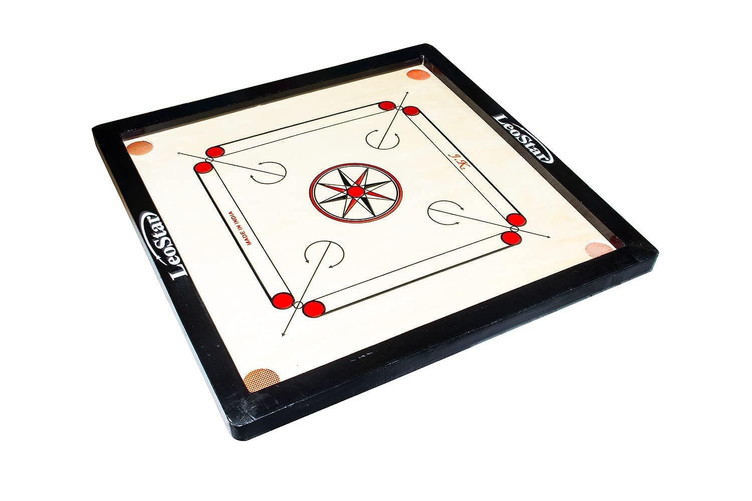 LEO.STAR 26X26INCH Carrom Board with Coins & Striker, Size-26x26-Inch