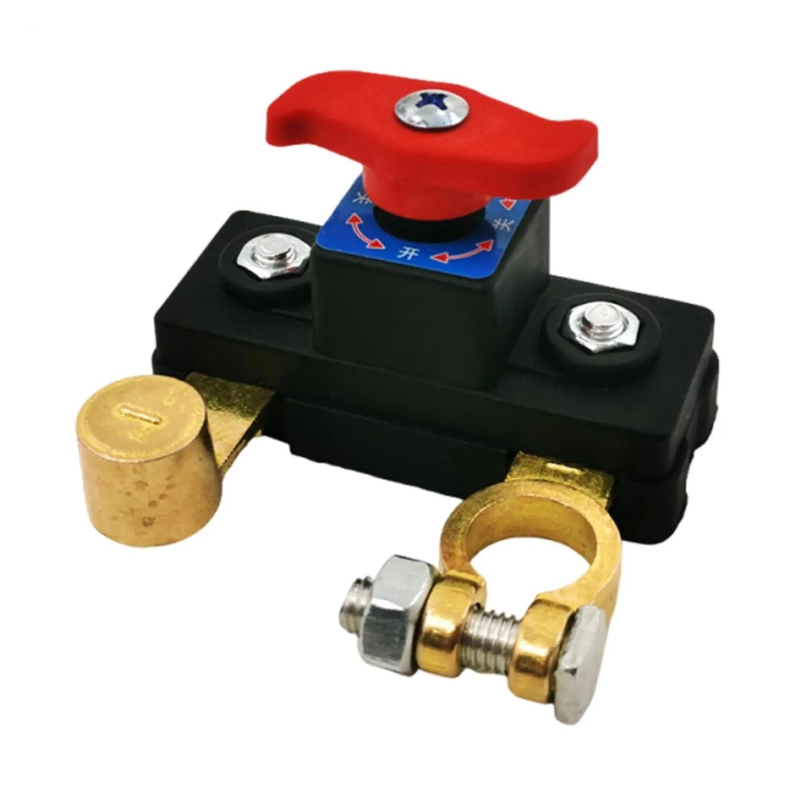 12 V/24 V Battery Disconnect Control, Heavy Duty Automotive Terminal Quick Shut Off Isolator with Master Kill for Car Truck Motorboot (C)