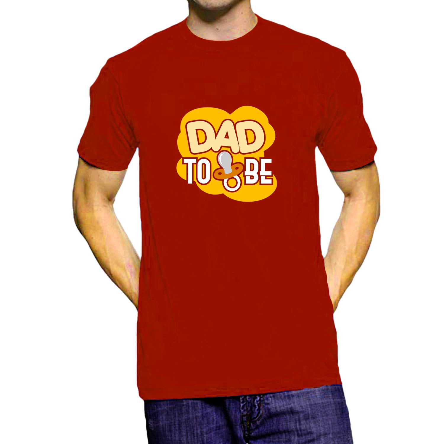 TVP FashionsGraphic Printed Men Tshirt Dad to Be Cotton Printed Round Neck Half Sleeves Multicolour T Shirt. Baby, Dad, Fatherhood Tshirts