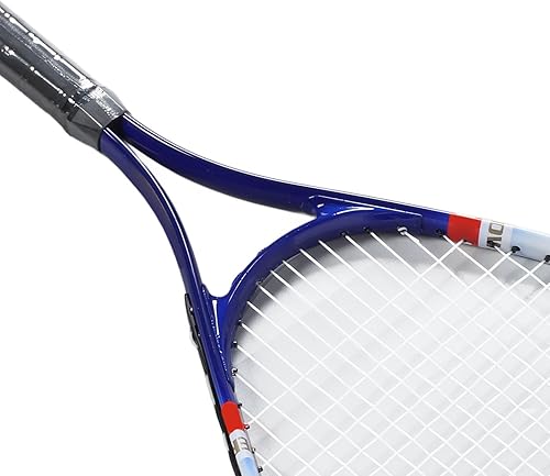 Miniatura 7 de FILFEEL Raqueta de tenis de 27 pulgadas, raqueta de tenis de nailon de aleación de aluminio, adecuada para jugadores intermedios principiantes,