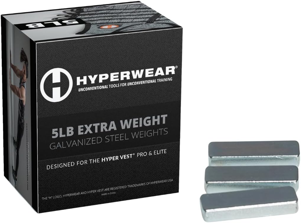 Hyperwear Hyper Vest Weighted Vests for PRO or ELITE - Set of 35 2.3 oz 1/4 in thin weight vest plates (5lbs Total)