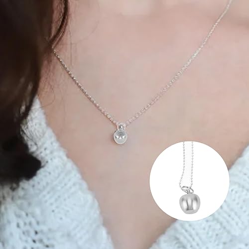 Miniatura 4 de Pastillero de bolsillo, con forma de manzana, organizador de píldoras, contenedor portátil de acero inoxidable, botella de medicina, almacenamiento