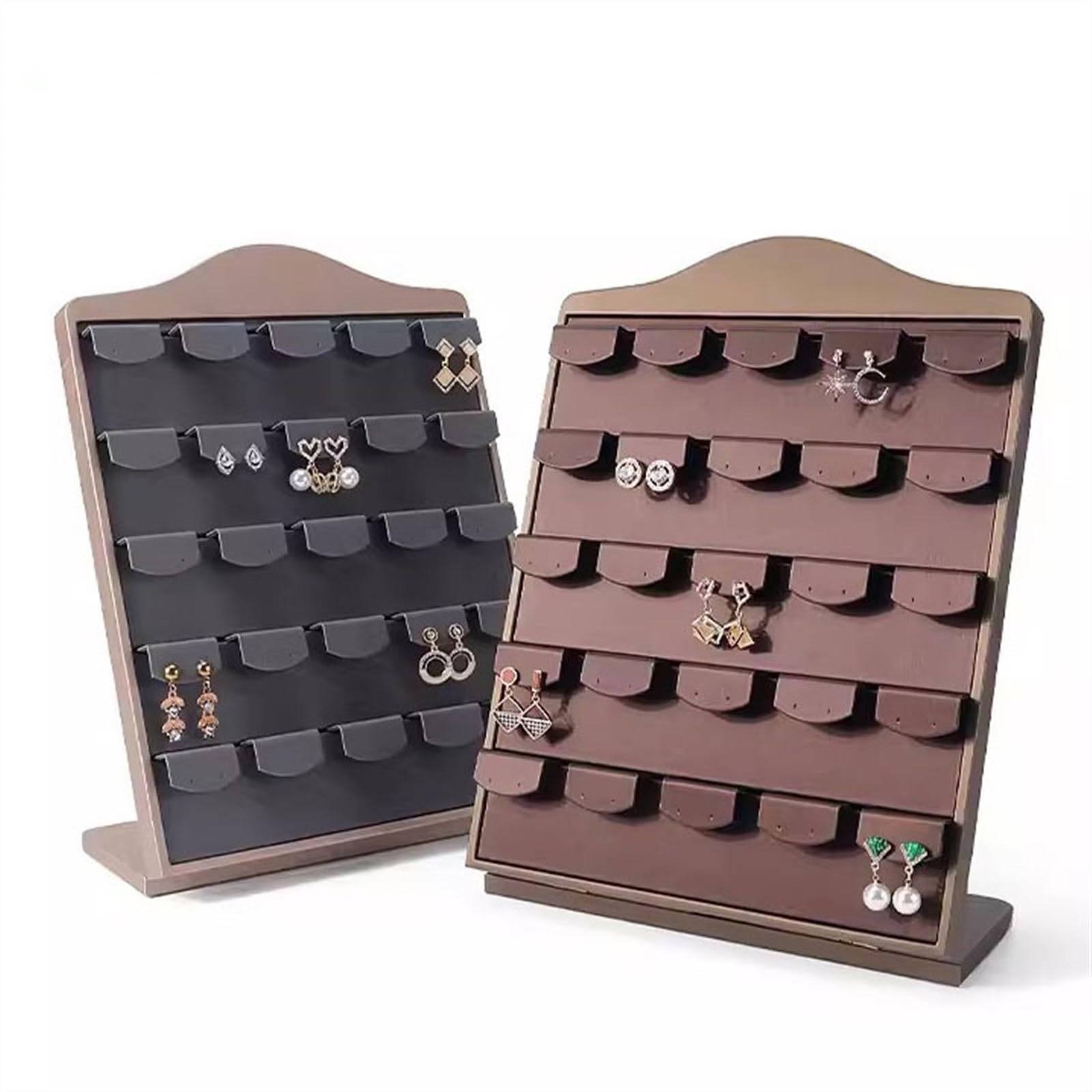 Organizador de Joyas Soporte Multifuncional para Guardar Joyas, Expositor de Joyas extraíble, de Piel sintética, Organizador de Soportes, Expositor de Joyas (A)