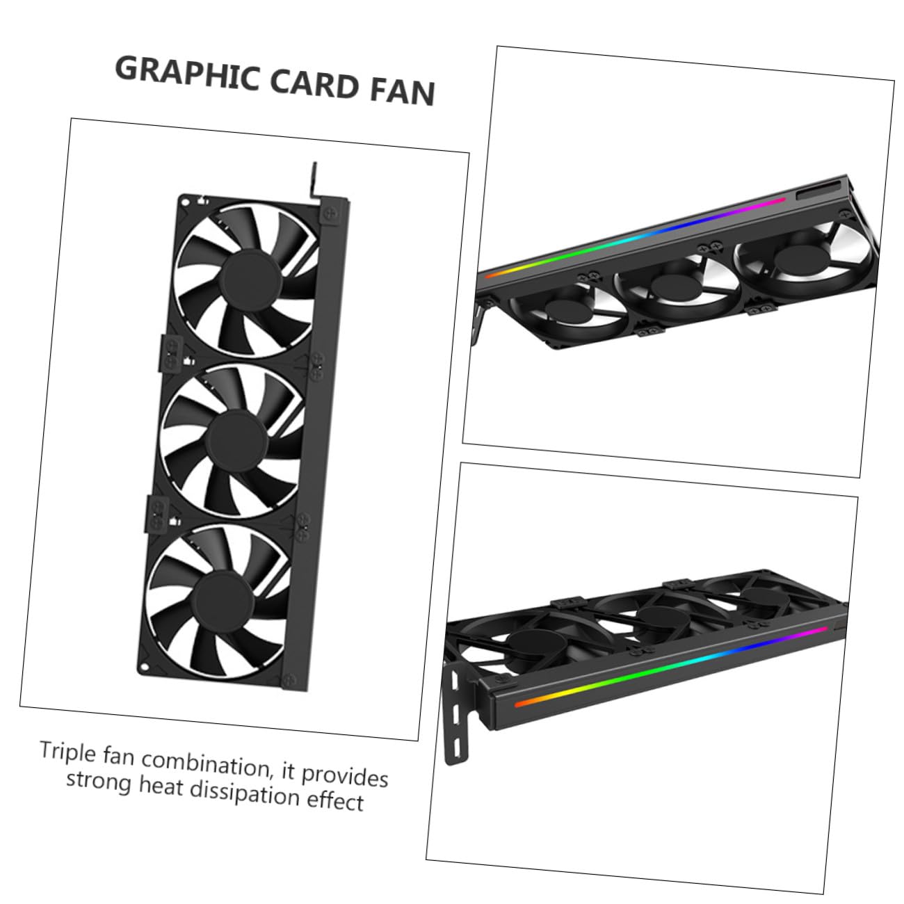 SHINEOFI Ventilador De Refrigeración Enfriador De Gpu Para Tarjeta Gráfica Argb De Enfriador Rgb Para Computadora De Escritorio Ventilador Para Tarjeta De Video De Caja De Computadora