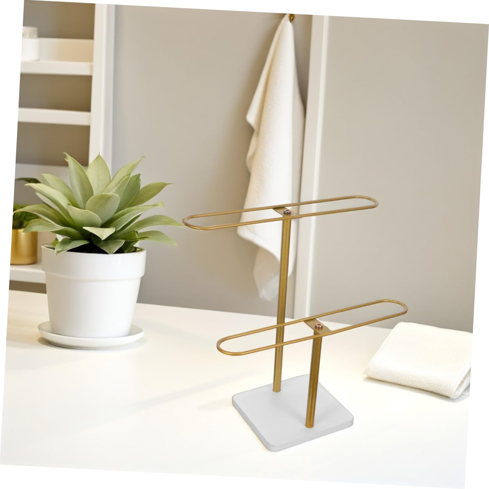 SEWACC 2nivel Estante para Guardar Gafas de Sol Soporte de Metal para Gafas Organizador de Escritorio para Expositor de Monturas para Decoración de Casa