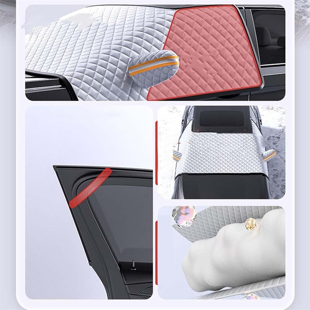 Couverture Pare-Brise Voiture pour Escort 2015-2019, Couverture Antigel Voiture Housse Pare Brise Hiver Résister La Grêle Accessoires