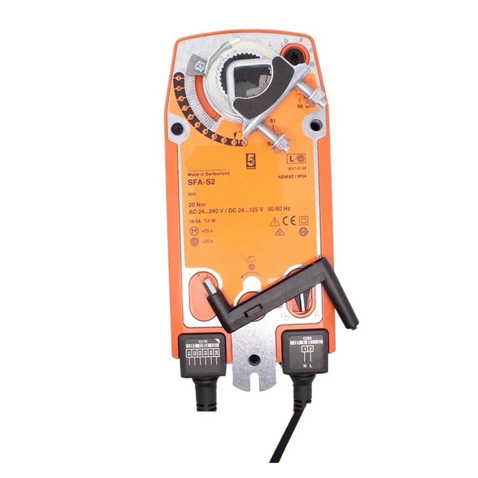 BRODEFUP 20NM SFA-S2 AC24V DC24V Spring Return Damper Actuator